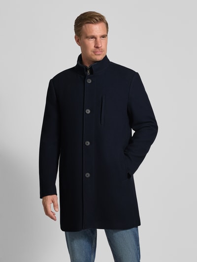 Roy Robson Płaszcz ze stójką Granatowy 4