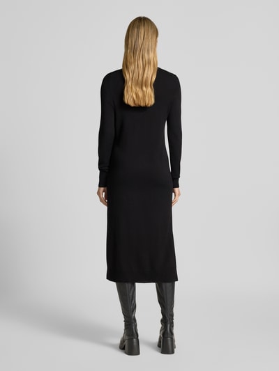 Christian Berg Woman Strickkleid aus Viskose-Mix mit Rollkragen Black 5
