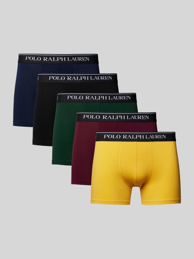 Polo Ralph Lauren Underwear Trunks mit elastischem Label-Bund im 5er-Pack Gelb 1