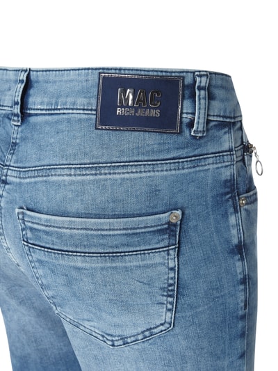 MAC Straight Fit Jeans mit Stretch-Anteil Modell 'Rich'  Hellblau Melange 2