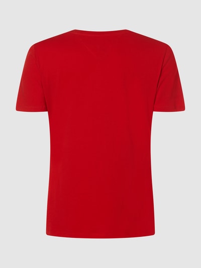 Tommy Jeans Slim fit T-shirt van biologisch katoen  Donkerrood - 4