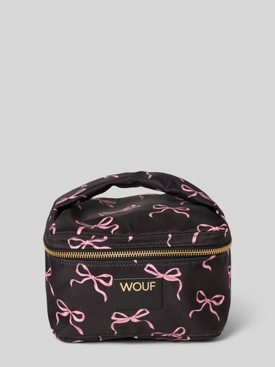 WOUF Kosmetiktasche mit Label-Detail Modell 'Juliette' Black 1