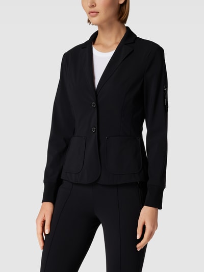 Marc Cain Blazer mit gerippten Ärmelabschlüssen Black 4