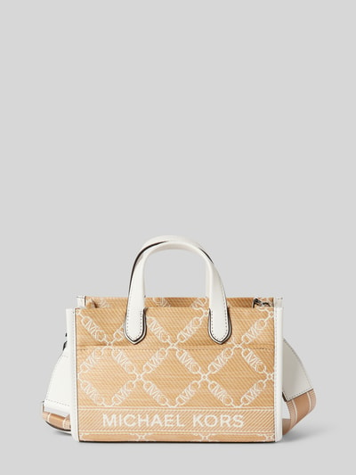 MICHAEL Michael Kors Handtasche mit Label-Print Modell 'GIGI' Sand 2