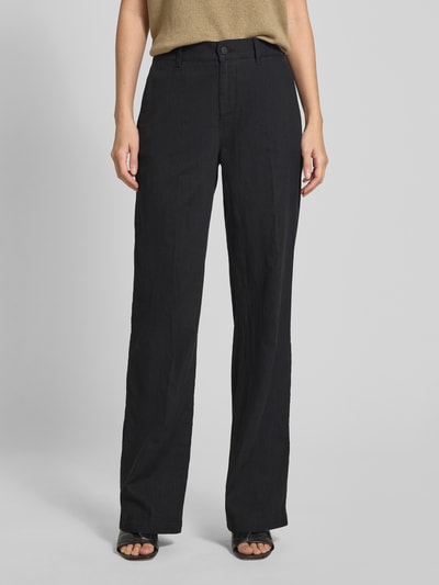 Angels Stoffen broek met persplooien, model 'Liz Jump' Zwart - 4