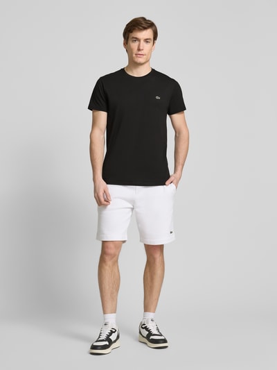 Lacoste T-shirt z okrągłym dekoltem Czarny 1