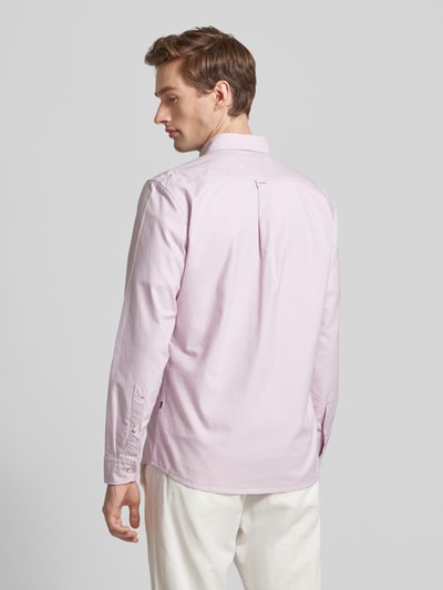 BOSS Orange Slim fit vrijetijdsoverhemd met button-downkraag, model 'Rickert' Roze - 5