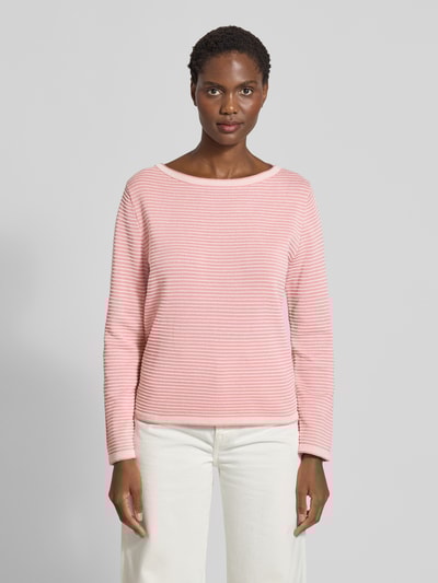 Tom Tailor Regular Fit Pullover aus reiner Baumwolle Rosa 4