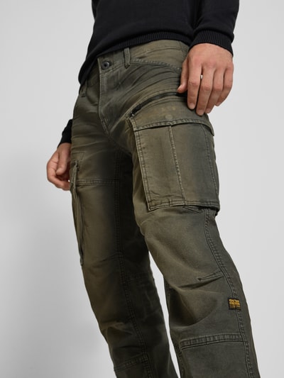 G-Star Raw Spodnie o kroju regular fit z kieszeniami cargo model ‘Rovic zip 3d’ Oliwkowy 3