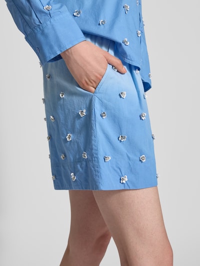 Essentiel Antwerp Korte broek met pailletten, model 'Hichigan' Lichtblauw - 3