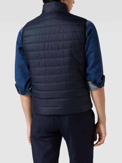 HUGO Bodywarmer met labelprint, model 'BENTINO' Marineblauw - 5