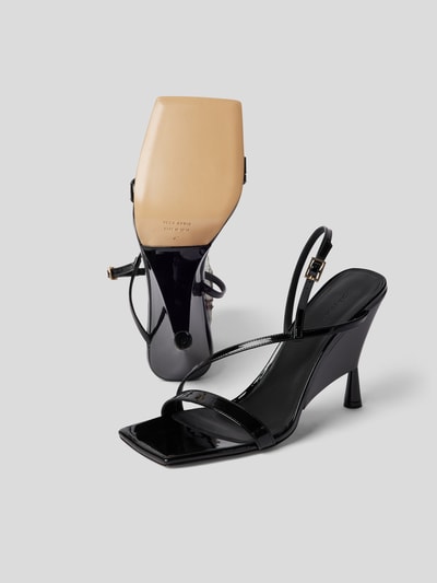 Gia Borghini Sandaletten mit Trichterabsatz Schwarz 5
