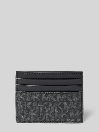Produktfoto, Portemonnaie mit Logo-Detail Modell 'Greyson' von Michael Kors, dunkle Töne, klare Kanten, strukturierte Oberfläche, Herren Portemonnaie mit Steckfächern und offenem Hauptfach