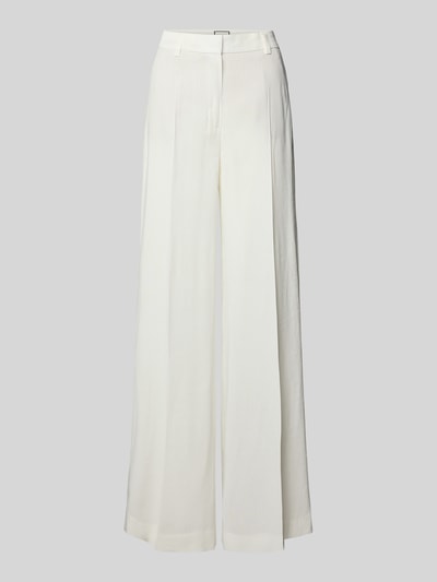 SEDUCTIVE Linnen broek met persplooien, model 'SHILOH' Offwhite - 2