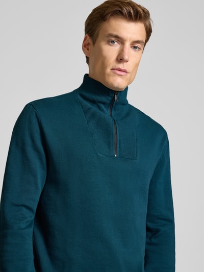 Tom Tailor Denim Regular fit schipperstrui van puur katoen Donkergroen - 3