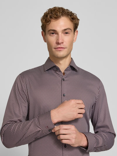 OLYMP No. Six Super Slim Fit Businesshemd aus Baumwoll-Mix Rot 3