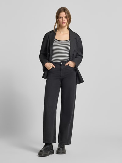 Tommy Jeans Slim Fit Trägertop aus Baumwoll-Mix Black 1