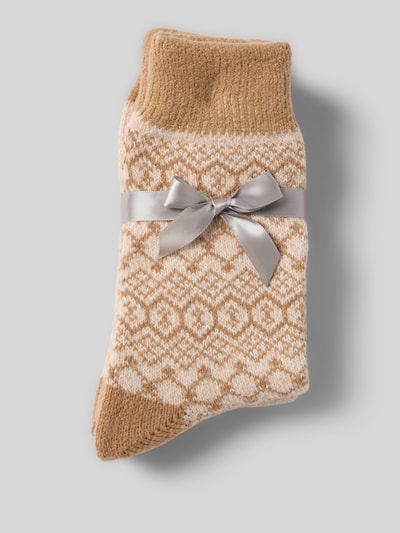camano Supercozy Socken mit soften Zehennähten Modell 'WOMEN COSY' Beige 3