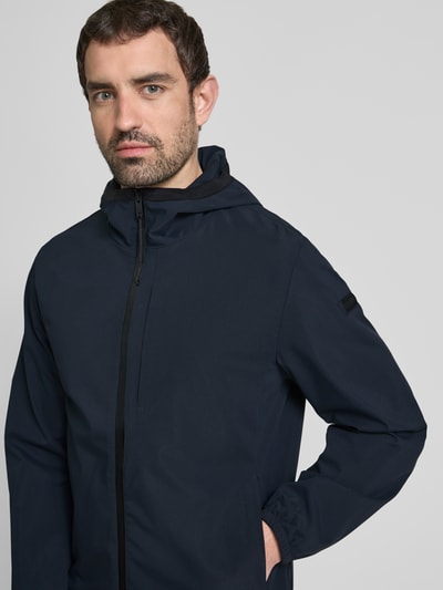 khujo Windbreaker met capuchon, model 'Hamza' Marineblauw - 3