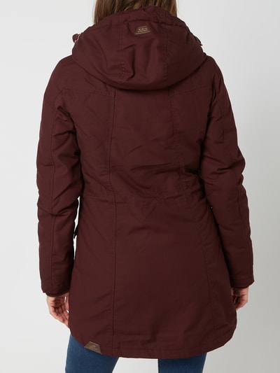 Ragwear Parka mit Teddyfutter Bordeaux Rot 5