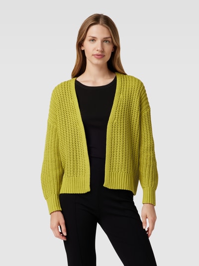 Zero Strickcardigan mit offener Vorderseite Gruen 4