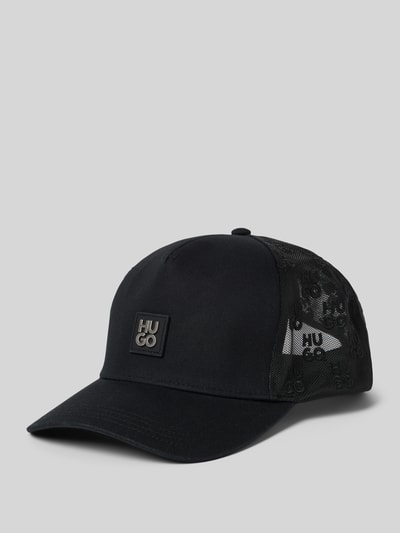 HUGO Cap mit Logo Applikation Black 1