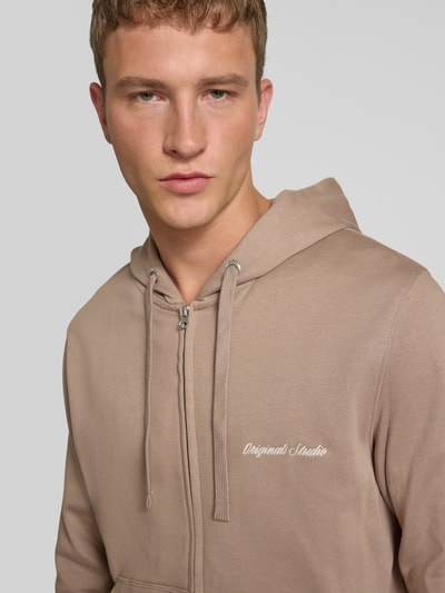 Jack & Jones Sweatjacke mit Känguru-Tasche und Reißverschluss Beige 3