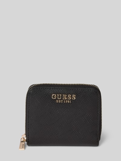 Guess Portemonnaie mit Label-Applikation Modell 'LAUREL II' Black 1