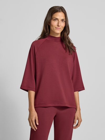 Soyaconcept Sweatshirt mit Stehkragen und 1/2-Arm Modell 'BANU' Bordeaux 4