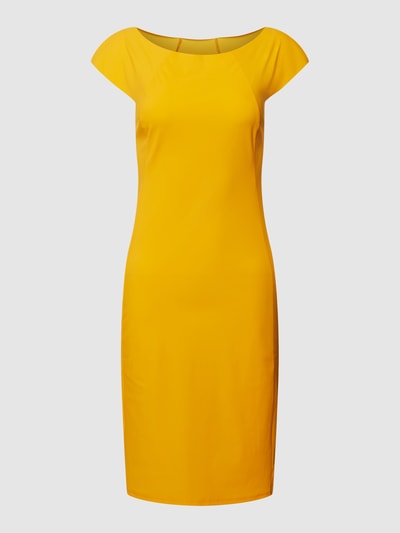 Patrizia Pepe Sukienka etui o długości do kolan z krótkimi rękawami model ‘ABITO’ Pomarańczowy 2