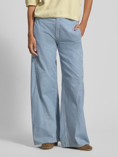 GUESS Jeans Jogger Pants mit Bindegürtel und Eingrifftaschen Blau 4