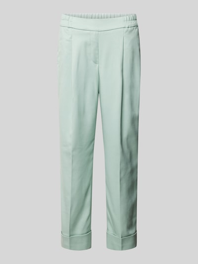 OPUS Tapered fit stoffen broek met elastische band, model 'Maikito Fresh' Mintgroen - 2