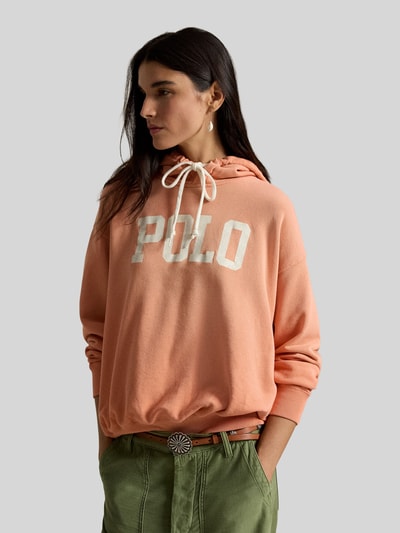 Polo Ralph Lauren hoodie in relaxed fit van katoenmix Koraal - 4