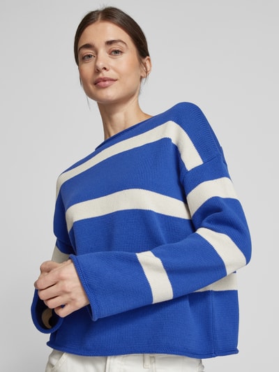 Marc O'Polo Oversized Pullover aus reiner Baumwolle Royal 3