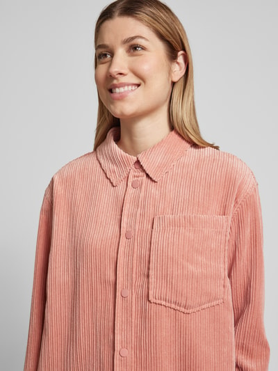 OPUS Regular fit overhemdblouse van corduroy, model 'Fanki' Rosé - 3