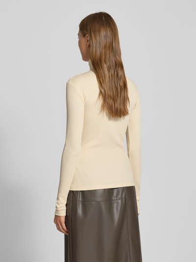 Vero Moda Bluzka z długim rękawem o kroju slim z dodatkiem bawełny model ‘CHLOE’ Écru 5