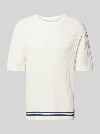 Scotch & Soda T-shirt in tricotlook Offwhite - 2