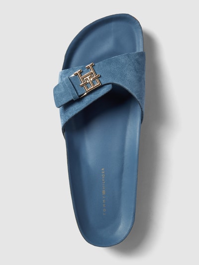 Tommy Hilfiger Slides mit Label-Applikation Modell 'MULE' Hellblau 3