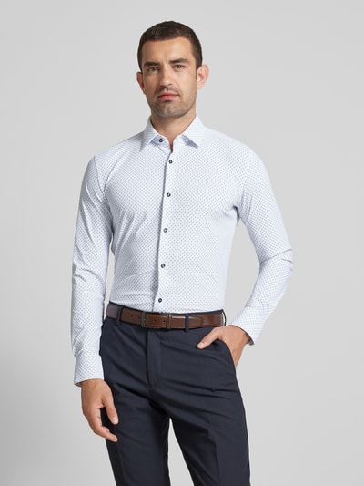 BOSS Slim Fit Business-Hemd mit Kentkragen Weiss 4