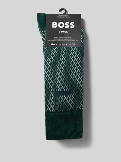 BOSS Socken mit Label-Detail im 2er-Pack Gruen 3