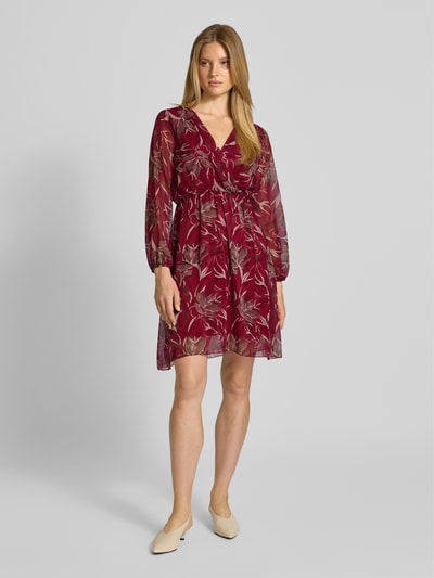ZABAIONE Jurk met all-over bloemenprint, model 'Abrill' Bordeaux - 1