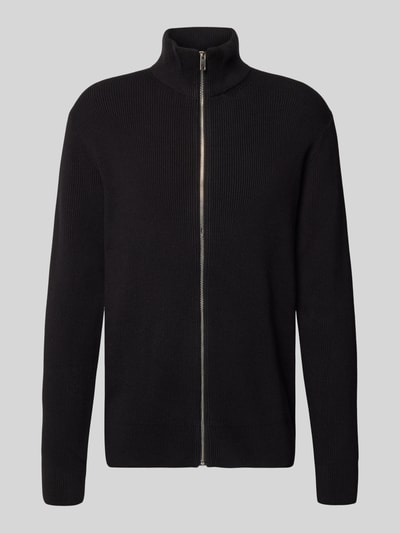 Lindbergh Gebreide pullover met schipperskraag Zwart - 2