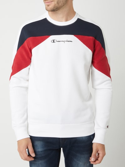 CHAMPION Sweatshirt mit Logo-Print  Weiss 4