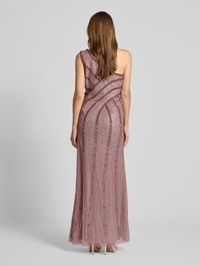 Adrianna Papell Abendkleid mit glitzer-Mesh im One-Shoulder-Design Rosa 5