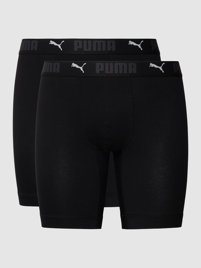 Puma Trunks mit Label-Details im 2er-Pack Black 2