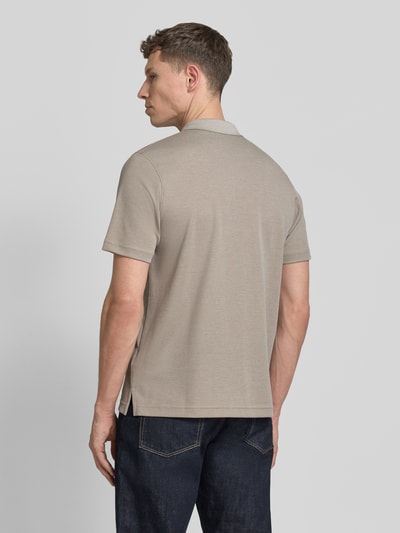 RAGMAN Regular Fit Poloshirt mit Knopfleiste und Brusttasche Beige 5