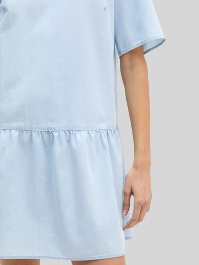 Marc O'Polo Figurumspielendes Freizeitkleid aus Baumwoll-Mix Hellblau 3