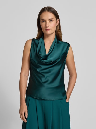 Rinascimento Regular fit blouse met watervalhals Groen - 4