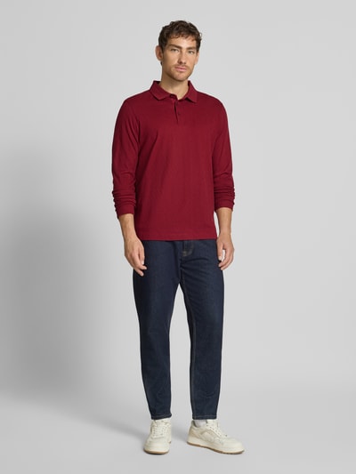 JOOP! Collection Gebreide pullover met kentkraag, model 'Bryson' Rood - 1