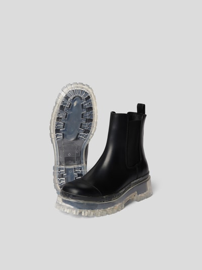 Marc Jacobs Chelsea Boots mit transparenter Sohle Schwarz 6
